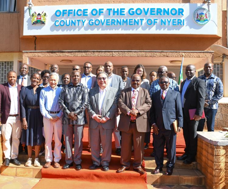 World Bank Senior Leadership Pays Courtesy Call on Nyeri Governor to Review Project Progress